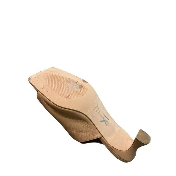 Angel Alarcon Womens Brown Classic Leather Slingback Heels Sandals Size 8 - Picture 6 of 8